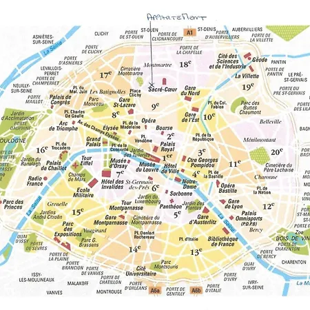 Sacre Coeur Montmartre Et Tour Eiffel, 8 People, Apartment *
